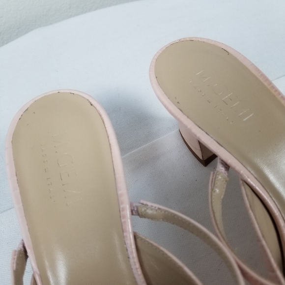 M. Gemi The Catalina Slip-On Mule Pump in Embossed Pale Pink Leather Sz 39.5 - Picture 10 of 15